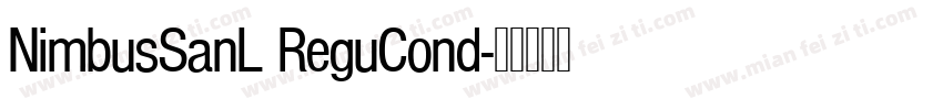 NimbusSanL ReguCond字体转换